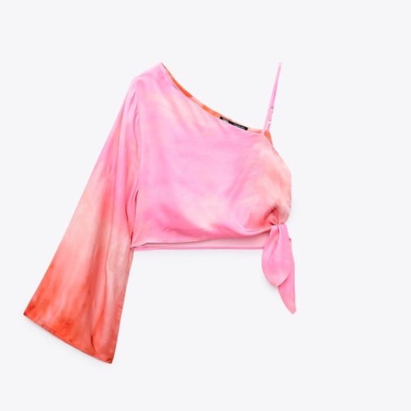 Zara 2 piece asymmetric top & draped skirt matching set NWT Host pick!! - Picture 7 of 11